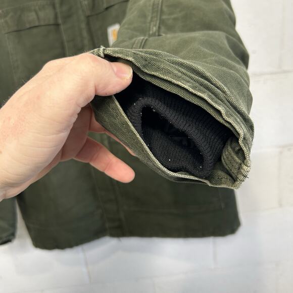 Vintage Carhartt Quilted Artic Duck Jacket “Green” CQ184 - Picture 10 of 13